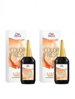 Image of Wella Wella Professionals Color Fresh Semi-Permanent Colour Natural Light Brown 75ml Duo Pack