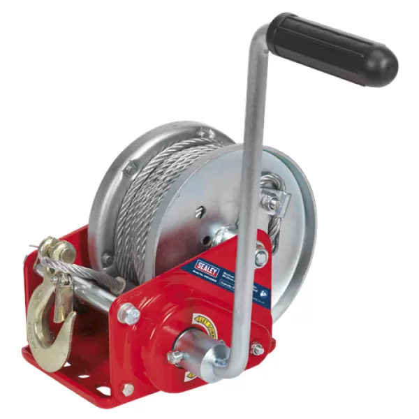 Image of Sealey GWC2000B Geared Hand Winch Brake & Cable 900kg Capacity