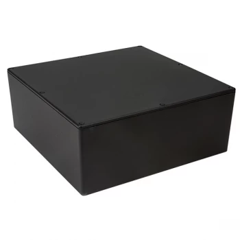 Image of Hammond 1550NBK IP54 Diecast Aluminium Enclosure Black (250 x 250 ...