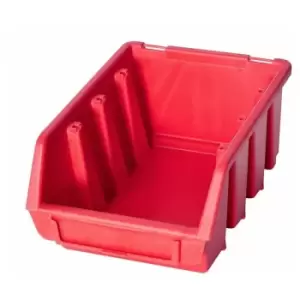 Image of Ergo m Box Plastic Parts Storage Stacking 116x161x75mm - Colour Red - Pack of 10