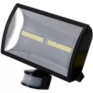 Image of Timeguard 30W Black LED Energy Saver Wide Beam PIR Floodlight - Cool White - LEDX30PIRB