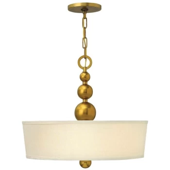 Image of Elstead - Zelda - 3 Light Ceiling Pendant Vintage Brass, E27