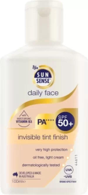 Image of SunSense Daily Face Invisible Tint Finish SPF50+ 100ml