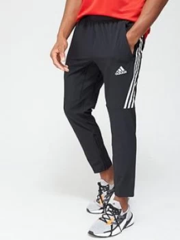 Image of Adidas Aero 3-Stripe Pants - Black/White