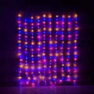 Image of Samuel Alexander - 240 LED 2m x 1.5m Premier Flexibright Curtain Indoor Outdoor Multifunction Christmas Lights with Timer in Rainbow