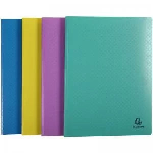 Image of Exacompta Forever Young Display Book 20 Pocket A4 Assorted Pack of 4