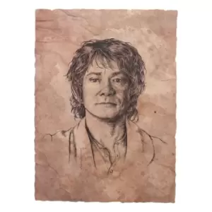 Image of The Hobbit Art Print Portrait of Bilbo Baggins 21 x 28 cm