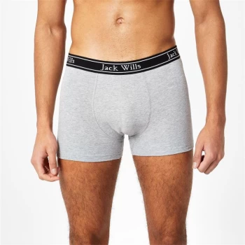 Image of Jack Wills Chetwood Classic Multipack Boxers 2 Pack - Grey Marl