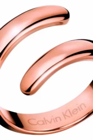 Image of Ladies Calvin Klein PVD rose plating Size N Embrace Ring KJ2KPR100107