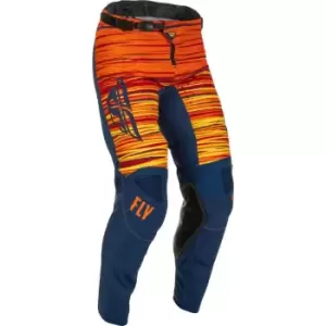 Image of FLY Racing Kinetic Wave Pants Navy Orange 30