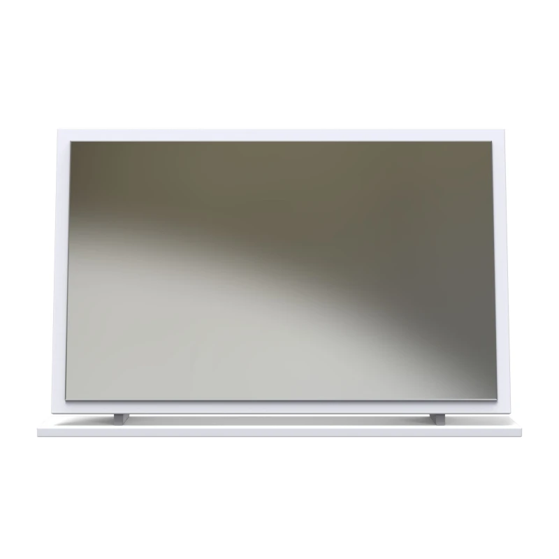 Image of Welcome Furniture Ready Assembled Las Vegas Large Mirror In White Matt, White LVF047WM