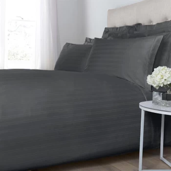 Image of Hotel Collection Woven Stripe Standard Pillowcase Pair - Slate