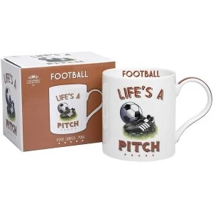 Image of Football Fine China Mug By Lesser & Pavey