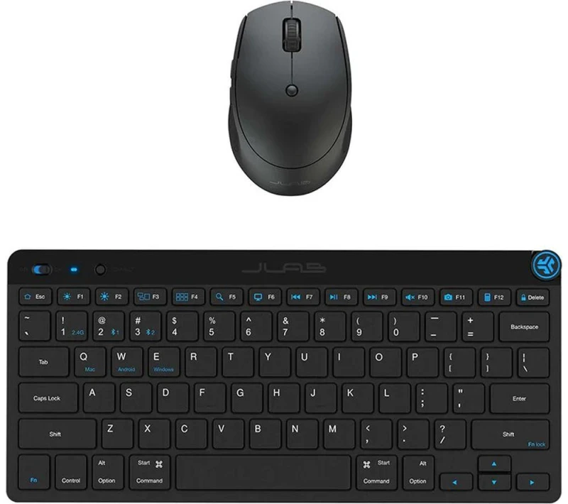Image of Jlab Go Bundle - Bluetooth & Wireless Keyboard And Mouse Set - Multi Device Computer Keyboard & Mice Combos - Compatible With Apple/ Windows