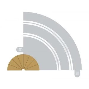 Image of Radius 1 Curve Inner Borders 180&deg; (Set Of 2) Scalextric Accessory Pack