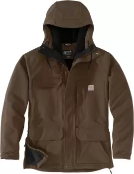 Image of Carhartt Super Dux Bonded Chore Jacket, brown Size M brown, Size M
