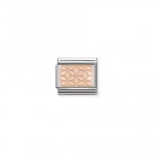 Image of Nomination Composable Classic Rose Gold Custom Flowers Link 430101/18