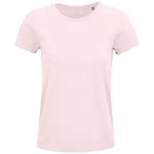Image of SOLS Womens/Ladies Crusader Organic T-Shirt (S) (Pale Pink)