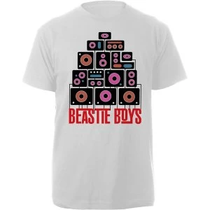 Image of The Beastie Boys - Tape Unisex Medium T-Shirt - White
