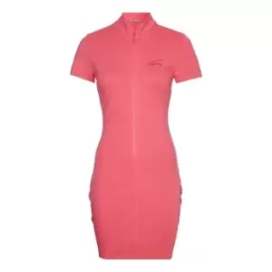 Image of Tommy Jeans Signature Bodycon Dress - Pink