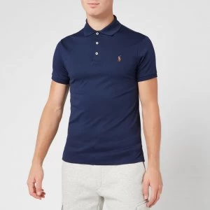 Image of Polo Ralph Lauren Mens Slim Fit Soft Touch Polo Shirt - French Navy - M