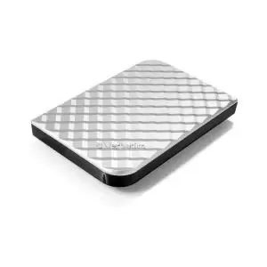 Image of Verbatim Portable Hard Drive 1TB Silver Ref 53197 127389