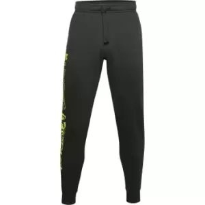 Image of Under Armour Armour Rival Fleece Graphic Jogging Pants Mens - Black