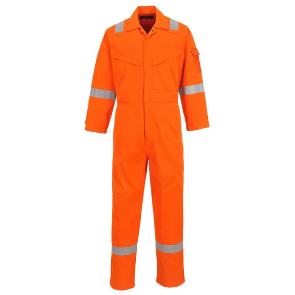 Image of Araflame Silver Flame Resistant Coveralls AF73ORR54 Colour: Orange