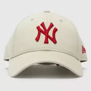 Image of New Era Beige & Red Ny Yankees 9forty League