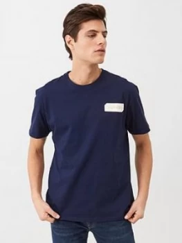 Image of Superdry Core Logo Black Out T-Shirt - Navy, Size 2XL, Men