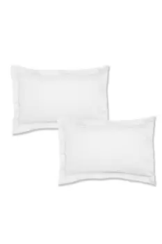 Image of 200 Thread Count Cotton Percale' Oxford Pillowcases
