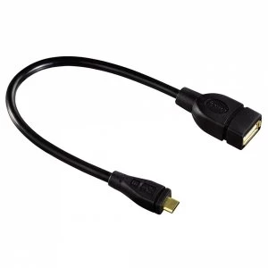Image of Hama USB 2.0 Adapter Cable Micro B-plug - A-socket