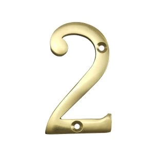 Image of Select Hardware Brass House Number 2