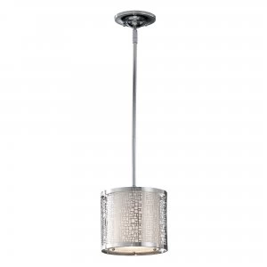 Image of 1 Light Ceiling Mini Pendant Chrome, E27