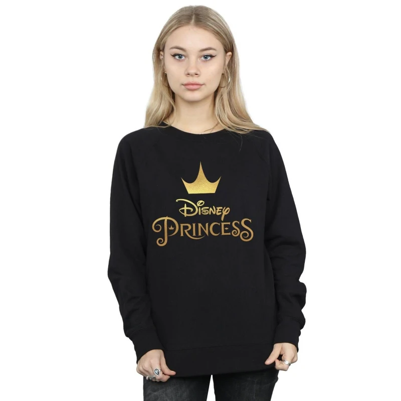 Image of Disney Princess Crown Logo Sweatshirt Black female