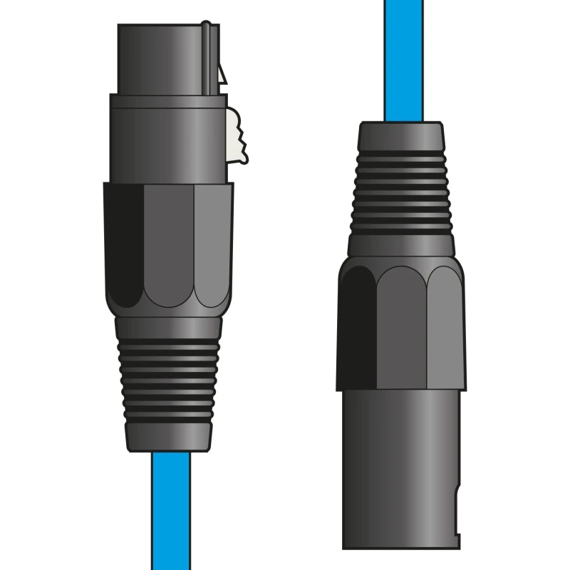 Image of Chord chord Classic Microphone Leads XLR Female - XLR Male XF-XM150BL