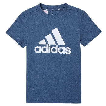 Image of adidas B BL T boys's Childrens T shirt in Blue / 5 years,6 / 7 years,9 / 10 years,8 / 9 ans