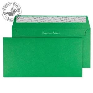 Image of Blake Creative Colour DL 120gm2 Peel and Seal Wallet Envelopes Avocado