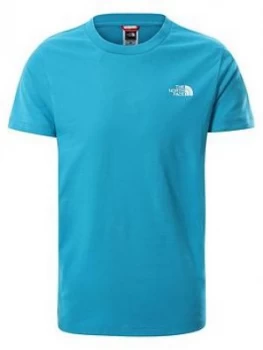 Image of The North Face Unisex Short Sleeve Simple Dome T-Shirt - Blue