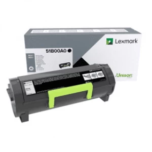 Image of Lexmark 51B00A0 Black Laser Toner Ink Cartridge