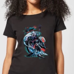 Image of Aquaman Black Manta & Ocean Master Womens T-Shirt - Black - XL