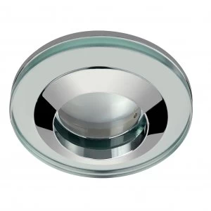 Image of Wickes Round Glass Cool White Dimmable Cob LED Lamp Shower Light - 5W GU10