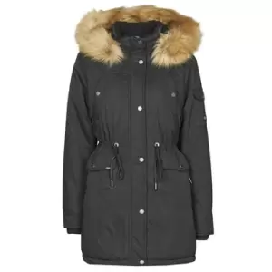 Image of Superdry NADARE MICROFIBRE PARKA womens Parka in Black - Sizes UK 10,UK 12,UK 14,UK 16,UK 8