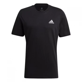 Image of adidas Mens Essentials Linear T-Shirt - Black
