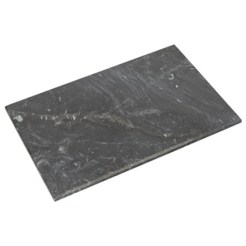Image of Argon Tableware Rectangle Black Marble Chopping Board - 40Cm X 30Cm Non-Slip Kitchen Serving Counter Work Top