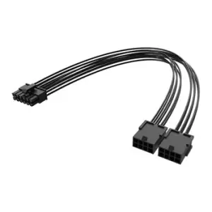 Image of Akasa AK-CBPW27-30BK PCIe 12-Pin to Dual 8-Pin Adapter Cable, 30cm len