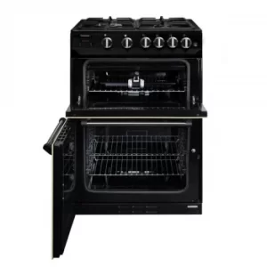 Image of Rangemaster PROPL60DFFBL/C Professional+ 60cm Dual Fuel Freestanding Cooker, Black