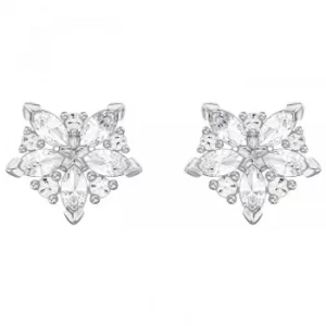 Image of Ladies Swarovski Silver Plated Lady Stud Earrings