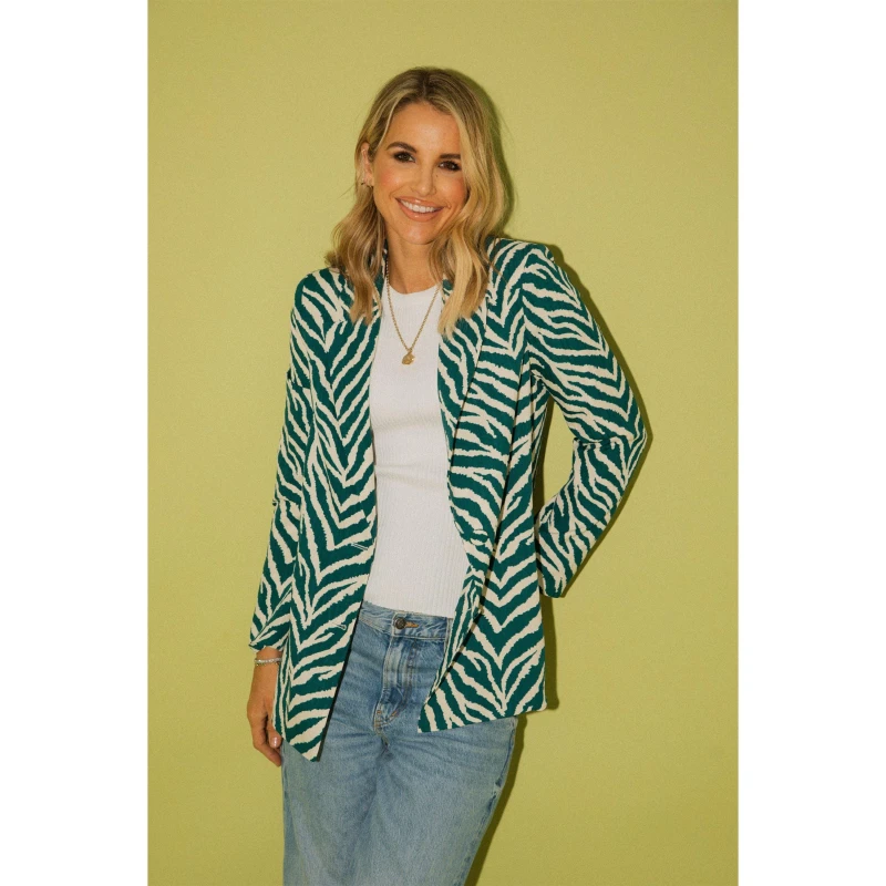 Image of Little Mistress Womens Tailored Blazer Bottle Green female 8 (XS)
