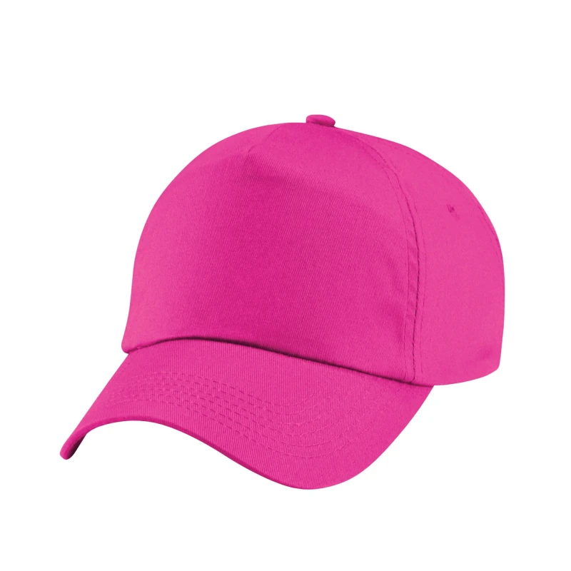 Image of Beechfield Original 5 Panel Cap in Fuchsia Fuchsia Unisex One Size